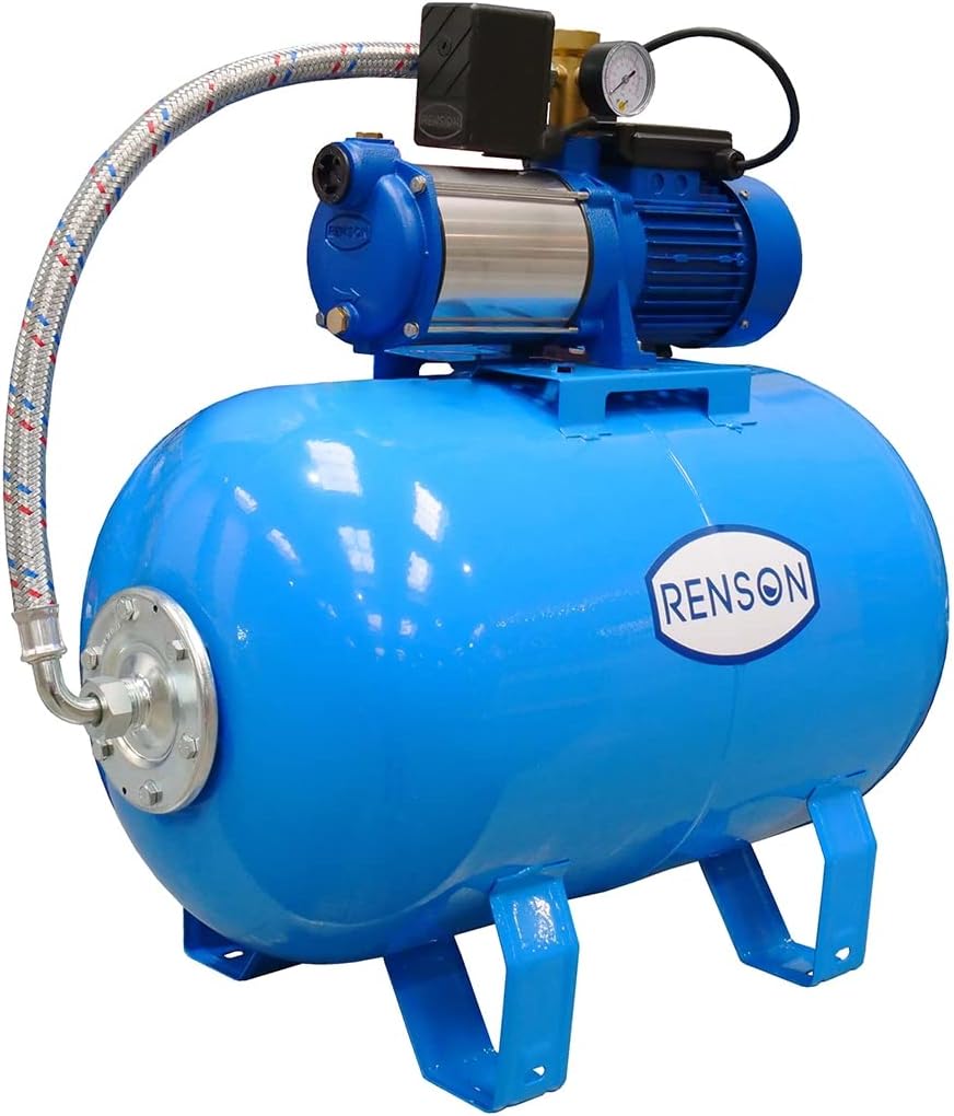 Pompes à haute pression RENSON | 80 L, 1,1KW – 230 V | Bleu, GROUPE DE SURPRESSION POMPE