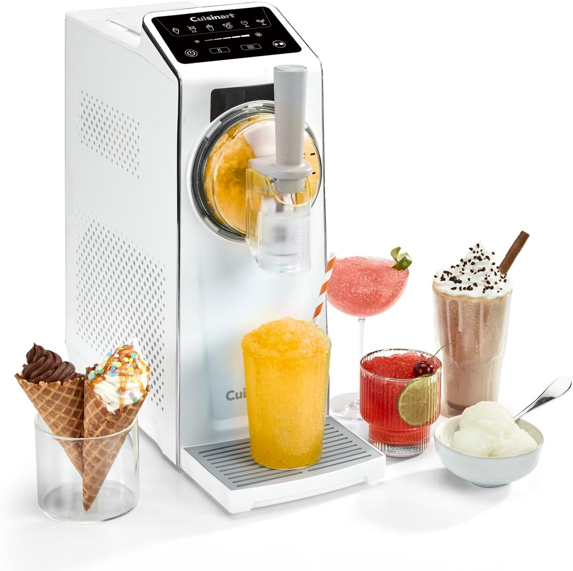 sorbetière H.Koenig Turbine à glace HF340 | Blanc, Cuisinart Frost Fusion – cocktails | vin glacé, glaces italiennes). Sans glaçons