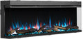 BALDERIA cheminée électrique, Noir – éclairage LED | télécommande programmable, minuterie – Thermostat