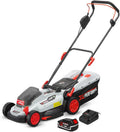 tondeuse à gazon X-PERFORMER – 20 V | 33 cm, 4 Ah – Gris/Noir/Rouge | Tondeuse Rechargeable Max avec Batterie