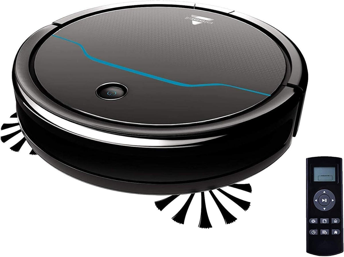 robot aspirateur Bissell – Noir/Bleu | Aspirateur Robot Multi-Surfaces, autonomie de 100 Minutes