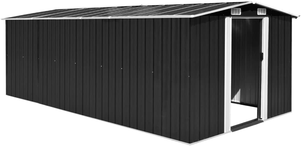 Abris de jardin Générique – 257x489x181 cm | 105.6 KG, acier galvanisé – anthracite | Abri de Jardin Métal, Maison & Jardin