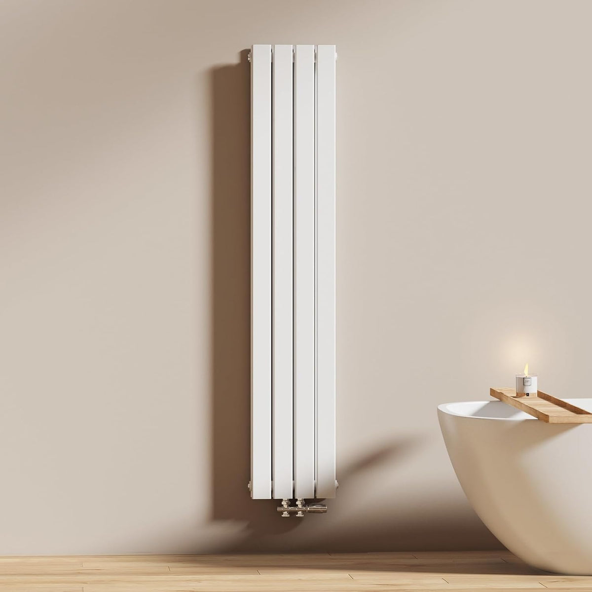 Radiateurs EMKE – 160x30 cm | le radiateur est fabriqué en acier SPCC de haute qualité, conforme à la norme BS EN 442 et certifié CE – Blanc