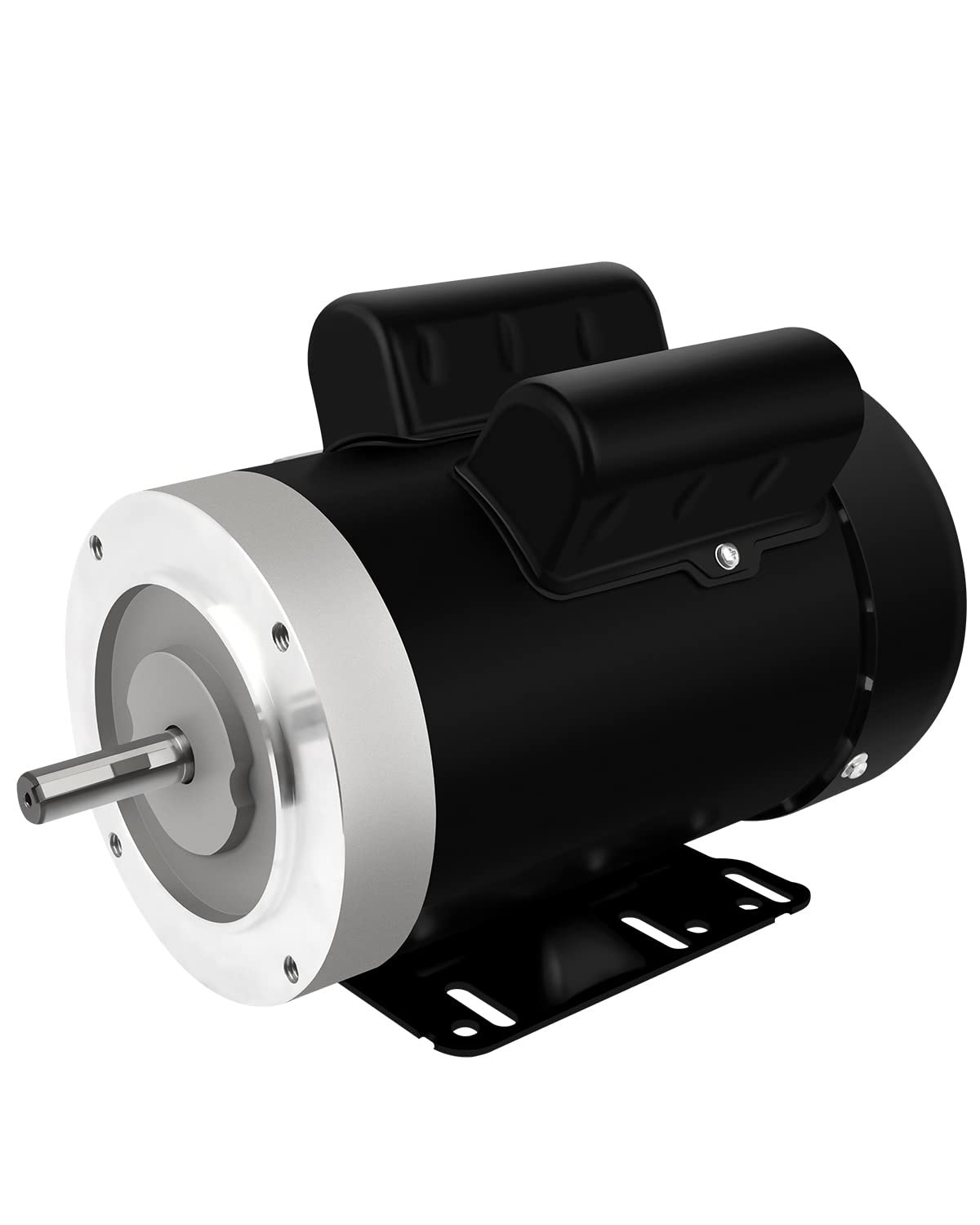 GCCSJ Moteurs de ventilateur, 1,5 – 115/230 V | 3450 tr/min, 1,5 cm – 230 V | Noir/Argent, Moteur électrique