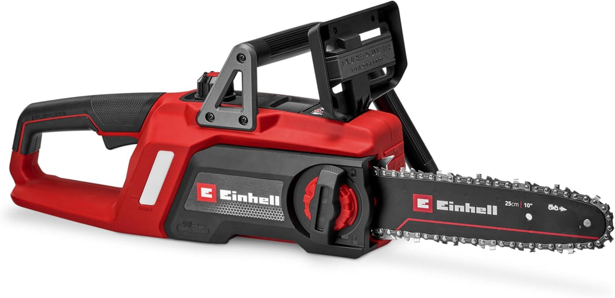 tronçonneuse Einhell – 18 V | 22,5 cm, 6,5 m – Rouge/Noir | sans fil GE-LC 18/25 Li BL-Solo Power X-Change (, longueur de coupe