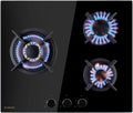 table de cuisson KLARSTEIN, 6200 W – Noir | Tables de Cuisson à Gaz, Plaque de Cuisson Gaz à 3 Brûleurs – Electrique à 3 Feux