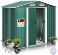 armoire KESSER, 4,2 m – 182 x 118 x 186 cm | Vert/Blanc, Abri de Jardin XL en métal de ³ avec Fondation – Gants de Travail