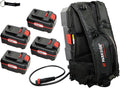 Packs de batterie HEADNMORE | 20 V, 40 V – 4 Ah | Noir/Rouge