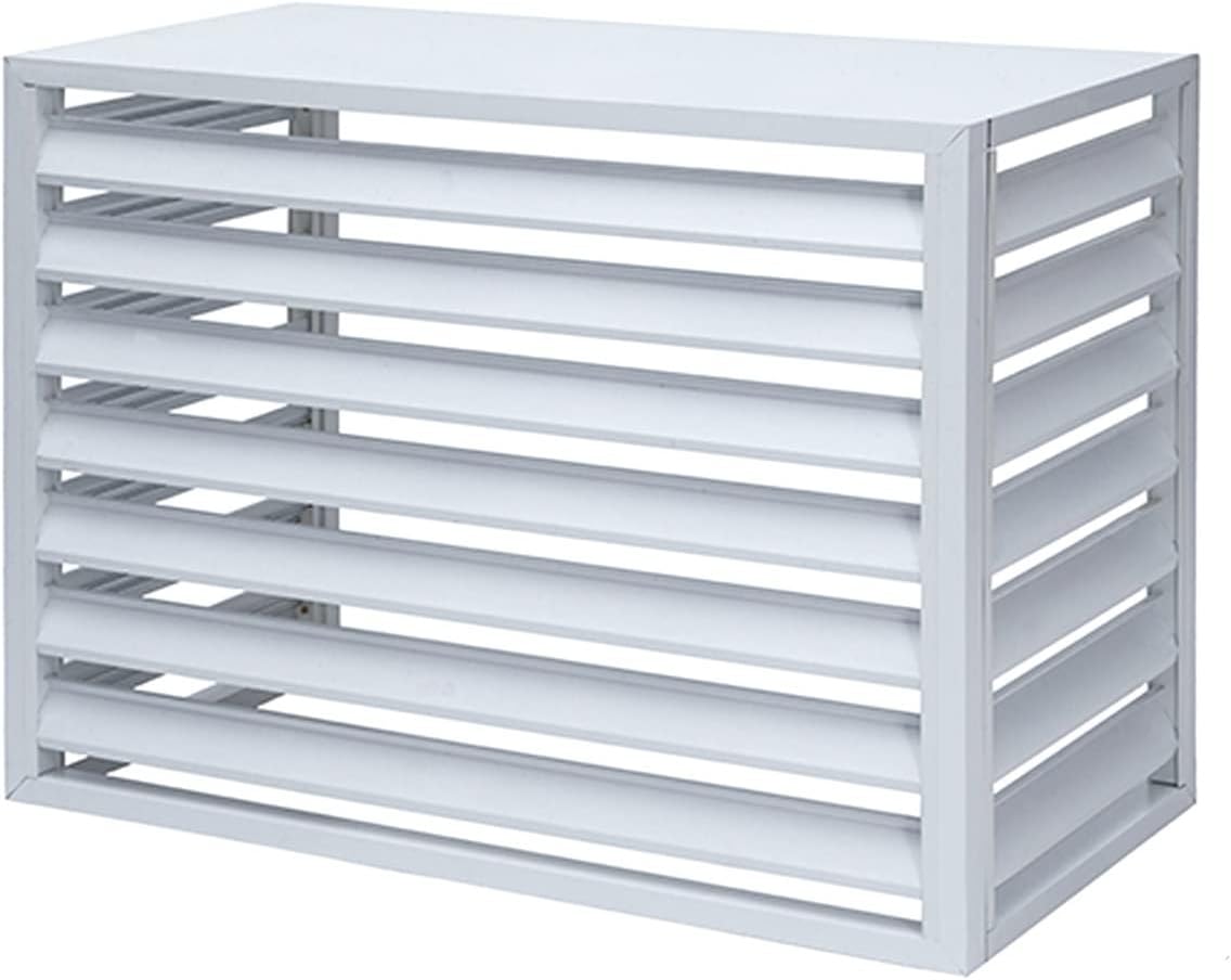 cache climatiseur ZQKJLH – Blanc | Protège pour climatisation - Protège pour grille de protection, boîte à poubelle