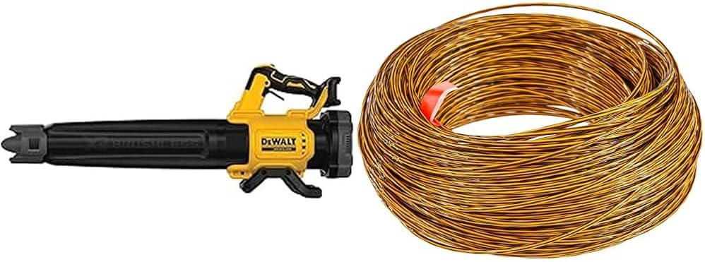 DeWalt Souffleurs de feuilles, 18 V – 5 Ah | 2,5 mm, 68,6 m – Noir/Jaune/Marron